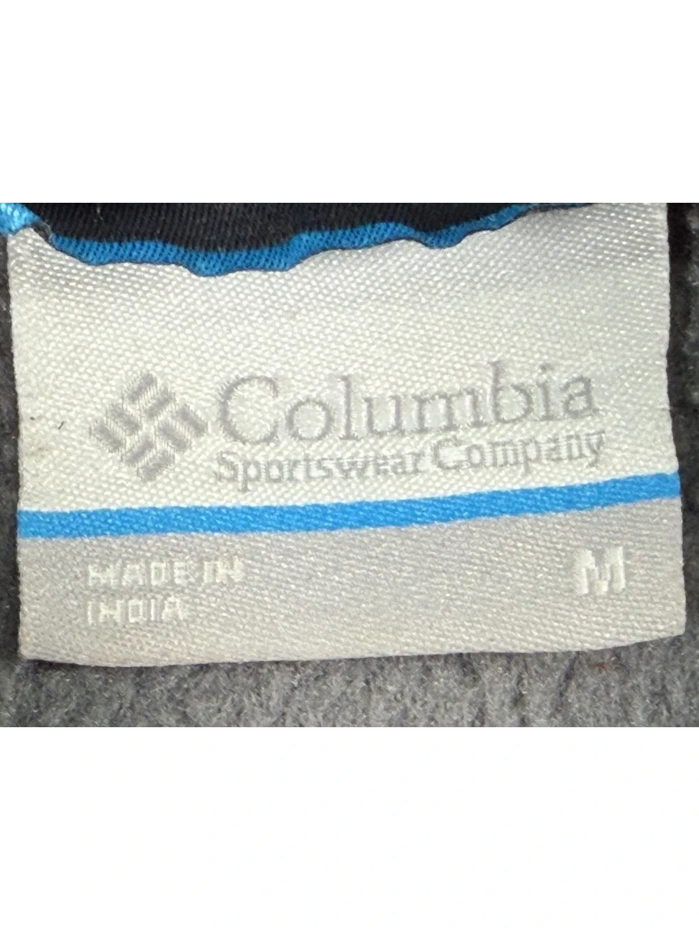 Columbia Sportswear Company Men's Medium Gray and Black Full-Zip Fleece Jacket
